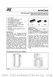 M74HCT646TTR datasheet pdf ST Microelectronics