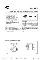 M74HCT74TTR datasheet pdf ST Microelectronics