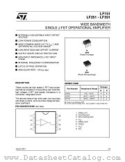 LF251 datasheet pdf ST Microelectronics