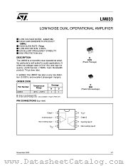 LM833DT datasheet pdf ST Microelectronics