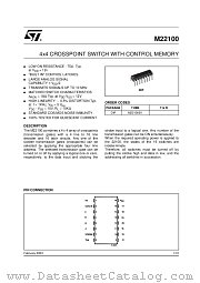 M22100B1 datasheet pdf ST Microelectronics