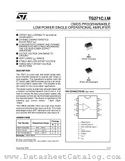 TS271AIN datasheet pdf ST Microelectronics