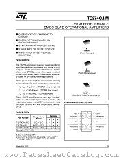 TS274IDT datasheet pdf ST Microelectronics