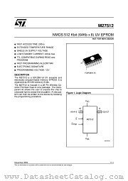 M27512 datasheet pdf ST Microelectronics