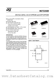 M27C256B datasheet pdf ST Microelectronics