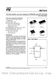 M27V512 datasheet pdf ST Microelectronics