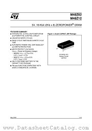 M48Z02 datasheet pdf ST Microelectronics