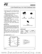 LM2903PT datasheet pdf ST Microelectronics