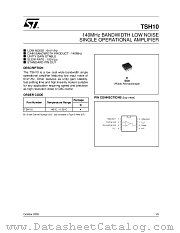 TSH10 datasheet pdf ST Microelectronics