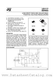 LD1117V30 datasheet pdf ST Microelectronics