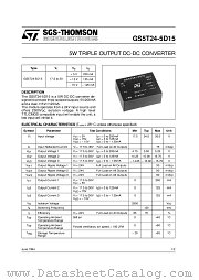 GS5T24-5D15 datasheet pdf ST Microelectronics