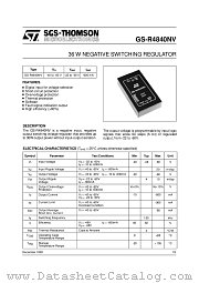 GS-R4840NV datasheet pdf ST Microelectronics