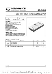 GS-R1012 datasheet pdf ST Microelectronics