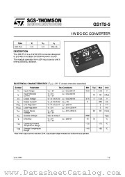 GS1T5-5 datasheet pdf ST Microelectronics
