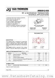 AM80912-005 datasheet pdf ST Microelectronics