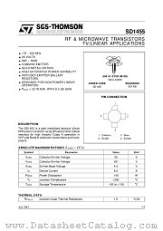 SD1455 datasheet pdf ST Microelectronics