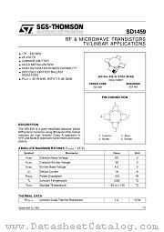 SD1459 datasheet pdf ST Microelectronics