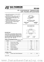 SD1565 datasheet pdf ST Microelectronics