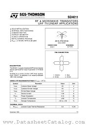 SD4011 datasheet pdf ST Microelectronics