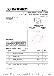 SD4600 datasheet pdf ST Microelectronics