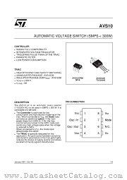 AVS10CBI datasheet pdf ST Microelectronics