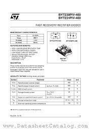 BYT230PIV-400 datasheet pdf ST Microelectronics