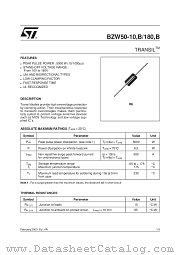 BZW50-82 datasheet pdf ST Microelectronics