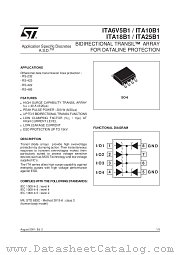 ITA6V5B1 datasheet pdf ST Microelectronics