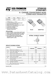 STH6N100 datasheet pdf ST Microelectronics