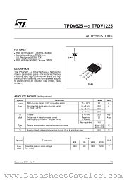 TPDV1225 datasheet pdf ST Microelectronics