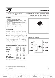 TPP25011 datasheet pdf ST Microelectronics