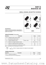 BAR18FILM datasheet pdf ST Microelectronics