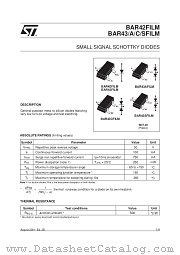 BAR43AFILM datasheet pdf ST Microelectronics