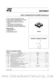BUF460AV datasheet pdf ST Microelectronics