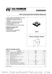 ESM3030DV datasheet pdf ST Microelectronics