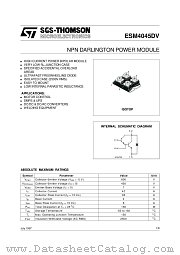 ESM4045DV datasheet pdf ST Microelectronics
