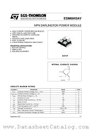 ESM6045AV datasheet pdf ST Microelectronics