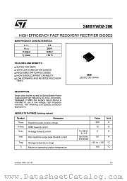 SMBYW02-200 datasheet pdf ST Microelectronics