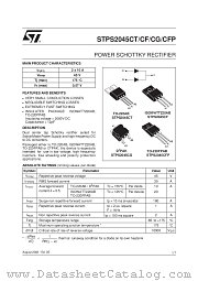 STPS2045CFP datasheet pdf ST Microelectronics