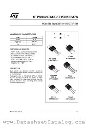 STPS3045CP datasheet pdf ST Microelectronics