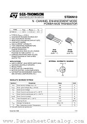 STD6N10 datasheet pdf ST Microelectronics