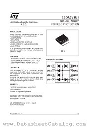 ESDA6V1U1 datasheet pdf ST Microelectronics