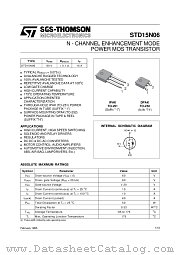 STD15N06 datasheet pdf ST Microelectronics