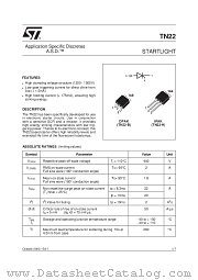 TN22-1500H datasheet pdf ST Microelectronics