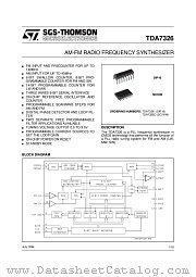 TDA7326 datasheet pdf ST Microelectronics