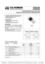 SGSD100 datasheet pdf ST Microelectronics