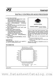 TDA7437 datasheet pdf ST Microelectronics