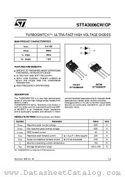 STTA3006CP datasheet pdf ST Microelectronics