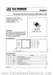 TDA9511 datasheet pdf ST Microelectronics