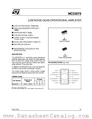 MC33079N datasheet pdf ST Microelectronics